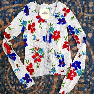 Floral Button up / Long Sleeve Hollister Sweater